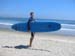 Paul with board, Playa Los Cerritos